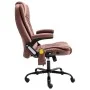 Light brown synthetic suede massage office chair by vidaXL, Office chairs - Ref: Foro24-20579, Price: 236,06 €, Discount: %