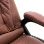 Light brown synthetic suede massage office chair by vidaXL, Office chairs - Ref: Foro24-20579, Price: 236,06 €, Discount: %