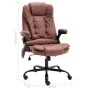 Bürostuhl mit Massagefunktion aus hellbraunem Kunstwildleder von vidaXL, Bürostühle - Ref: Foro24-20579, Preis: 235,71 €, Rab...