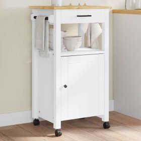 Carrito de cocina MONZA madera maciza de pino 48x40x88,5 cm
