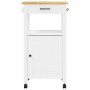 Carrito de cocina MONZA madera maciza de pino 48x40x88,5 cm