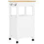Carrito de cocina MONZA madera maciza de pino 48x40x88,5 cm