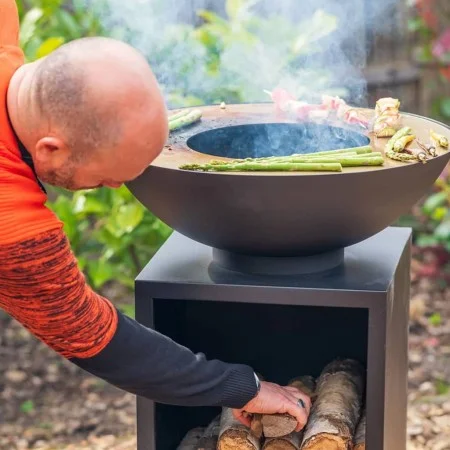 RedFire Gartenkamin mit Grill und Abdeckung ONYX Classic 60 cm von RedFire, Kamine - Ref: Foro24-446955, Preis: 313,01 €, Rab...