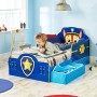 Paw Patrol Cama infantil con cajones 145x68x77 cm azul