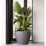 Capi Conical-shaped Arc Granite Planter in anthracite gray 60x48cm by Capi, Pots and planters - Ref: Foro24-442112, Price: 13...