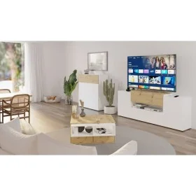FMD Coffee table with 2 compartments oak and white 91.8x71.5x45 cm by FMD, Coffee table - Ref: Foro24-444217, Price: 189,12 €...