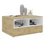 FMD Couchtisch mit 2 Fächern Eiche und Weiß 91,8x71,5x45 cm von FMD, Couchtisch - Ref: Foro24-444217, Preis: 188,91 €, Rabatt: %
