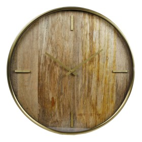 Gifts Amsterdam Reloj de pared Chicago madera y metal dorado 50