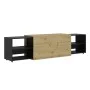 FMD Black and handcrafted oak TV cabinet 194.5x39.9x49.2 cm by FMD, TV Furniture - Ref: Foro24-444227, Price: 188,66 €, Disco...