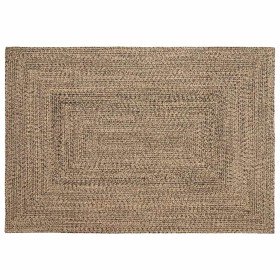 Alfombra Natural y negro 140 x 200 cm yute en Alfombras | Comprar online en Foro24