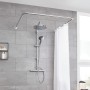 Kleine Wolke Universal Shower Curtain Rod 3 Sizes Chrome by Kleine Wolke, shower bars - Ref: Foro24-442336, Price: 42,30 €, D...