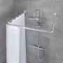 Kleine Wolke Universal Shower Curtain Rod 3 Sizes Chrome by Kleine Wolke, shower bars - Ref: Foro24-442336, Price: 42,30 €, D...