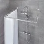 Kleine Wolke Universal Shower Curtain Rod 3 Sizes Chrome by Kleine Wolke, shower bars - Ref: Foro24-442336, Price: 42,36 €, D...