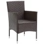 3-piece brown garden dining set by vidaXL, Garden sets - Ref: Foro24-3072448, Price: 193,77 €, Discount: %