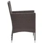 3-piece brown garden dining set by vidaXL, Garden sets - Ref: Foro24-3072448, Price: 193,77 €, Discount: %