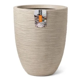 Capi Elegant low Waste Rib vase terrazzo beige 34x46 cm by Capi, Pots and planters - Ref: Foro24-445482, Price: 88,12 €, Disc...