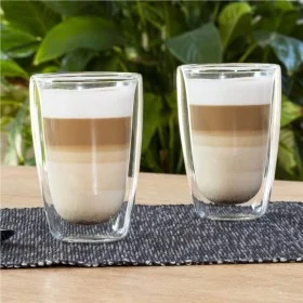 HI Set of glasses for coffee macchiato 2 units transparent 400 ml by HI, Coffee and tea cups - Ref: Foro24-445571, Price: 17,...