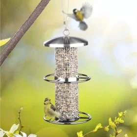 HI Hängender Vogelfutterautomat aus Edelstahl 14x27,5 cm von HI, Vogel Fütterer - Ref: Foro24-445612, Preis: 21,74 €, Rabatt: %