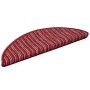 Alfombras autoadhesivas para escaleras 15 pcs Rojo