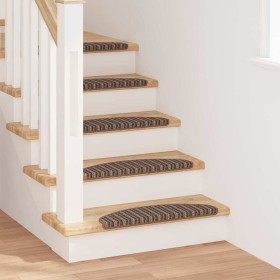 Alfombras autoadhesivas para escaleras 15 pcs Marrón en Alfombrillas para escalones | Comprar online en Foro24