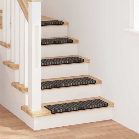 Alfombras autoadhesivas para escaleras Rayado 15 pcs Antracita en Alfombrillas para escalones | Comprar online en Foro24