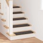 Alfombras autoadhesivas para escaleras Rayado 15 pcs Antracita en Alfombrillas para escalones | Comprar online en Foro24