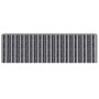 Alfombras autoadhesivas para escaleras Rayado 15 pcs Gris