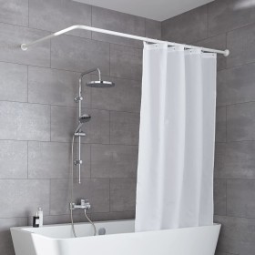 Kleine Wolke Universal-Duschvorhangstange, 3 Größen, Weiß von Kleine Wolke, Duschstangen - Ref: Foro24-442337, Preis: 47,32 €...