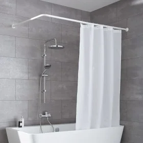 Kleine Wolke Universal Shower Curtain Rod 3 Sizes White by Kleine Wolke, shower bars - Ref: Foro24-442337, Price: 47,41 €, Di...