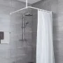 Kleine Wolke Universal Shower Curtain Rod 3 Sizes White by Kleine Wolke, shower bars - Ref: Foro24-442337, Price: 47,37 €, Di...