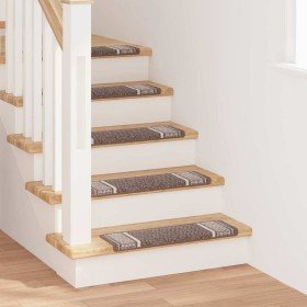 Alfombras autoadhesivas para escaleras 15 pcs Marrón en Alfombrillas para escalones | Comprar online en Foro24