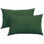 Cojines de sofá 2 pcs Verde oscuro 50 x 30 cm Tela de pana