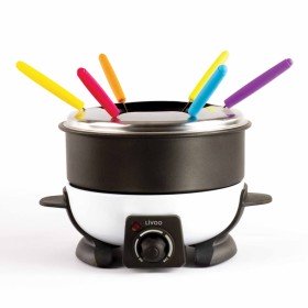 Livoo Fondue eléctrica para 6 personas blanco y negro 1,6 L 500