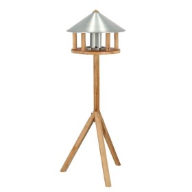 Esschert Design Bird table with silo and round zinc roof by Esschert Design, Bird feeders - Ref: Foro24-442350, Price: 108,09...