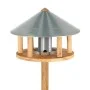 Esschert Design Bird table with silo and round zinc roof by Esschert Design, Bird feeders - Ref: Foro24-442350, Price: 108,16...