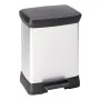 Curver Rectangular Silver Deco Pedal Bin 30 L by Curver, Garbage cans and trash cans - Ref: Foro24-443828, Price: 60,71 €, Di...
