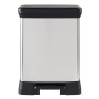 Curver Rectangular Silver Deco Pedal Bin 30 L by Curver, Garbage cans and trash cans - Ref: Foro24-443828, Price: 55,84 €, Di...