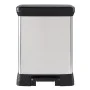 Curver Rectangular Silver Deco Pedal Bin 30 L by Curver, Garbage cans and trash cans - Ref: Foro24-443828, Price: 60,71 €, Di...
