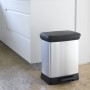 Curver Rechteckiger silberner Deko-Treteimer 30 l von Curver, Mülltonnen und Mülltonnen - Ref: Foro24-443828, Preis: 60,57 €,...