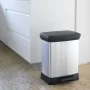 Curver Rectangular Silver Deco Pedal Bin 30 L by Curver, Garbage cans and trash cans - Ref: Foro24-443828, Price: 60,71 €, Di...
