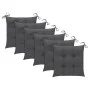 Garden chairs 6 pcs solid teak wood anthracite cushions by vidaXL, Garden chairs - Ref: Foro24-3073046, Price: 879,10 €, Disc...
