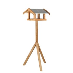 Esschert Design Mesa para pájaros con tejado recta