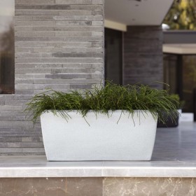 Capi Rectangular planter Arc Granite ivory 60x35x40 cm by Capi, Pots and planters - Ref: Foro24-442113, Price: 132,69 €, Disc...