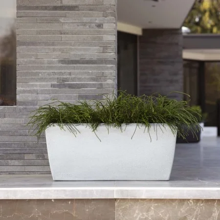 Capi Rectangular planter Arc Granite ivory 60x35x40 cm by Capi, Pots and planters - Ref: Foro24-442113, Price: 132,85 €, Disc...