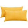 Cojines de sofá 2 pcs Amarillo Claro 80 x 40 cm Tela de pana