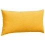 Cojines de sofá 2 pcs Amarillo Claro 80 x 40 cm Tela de pana
