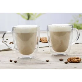 HI Cappuccino coffee glasses set 2 units transparent 270 ml by HI, Coffee and tea cups - Ref: Foro24-445572, Price: 18,09 €, ...
