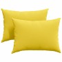 Cojines de sofá 2 pcs Amarillo Claro 70 x 50 cm tela