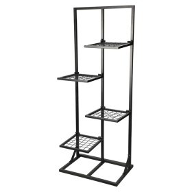 ProGarden Blumenregal mit 4 Ablagen schwarz 40x27x102 cm von ProGarden, Topfständer - Ref: Foro24-445882, Preis: 52,33 €, Rab...