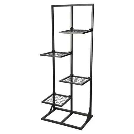 ProGarden Flower shelf with 4 shelves black 40x27x102 cm by ProGarden, Pot stands - Ref: Foro24-445882, Price: 52,38 €, Disco...